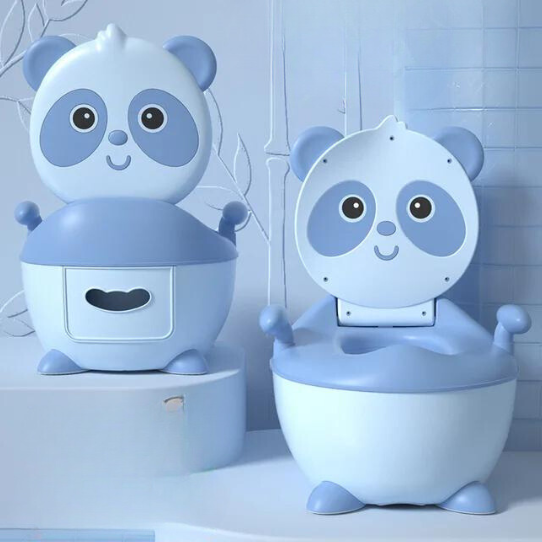 Panda Potty™ - Praktisk til ferien - Børnepotte Blå / Blød | Pädagogisches Holzspielzeug von Mein Kleines Baby