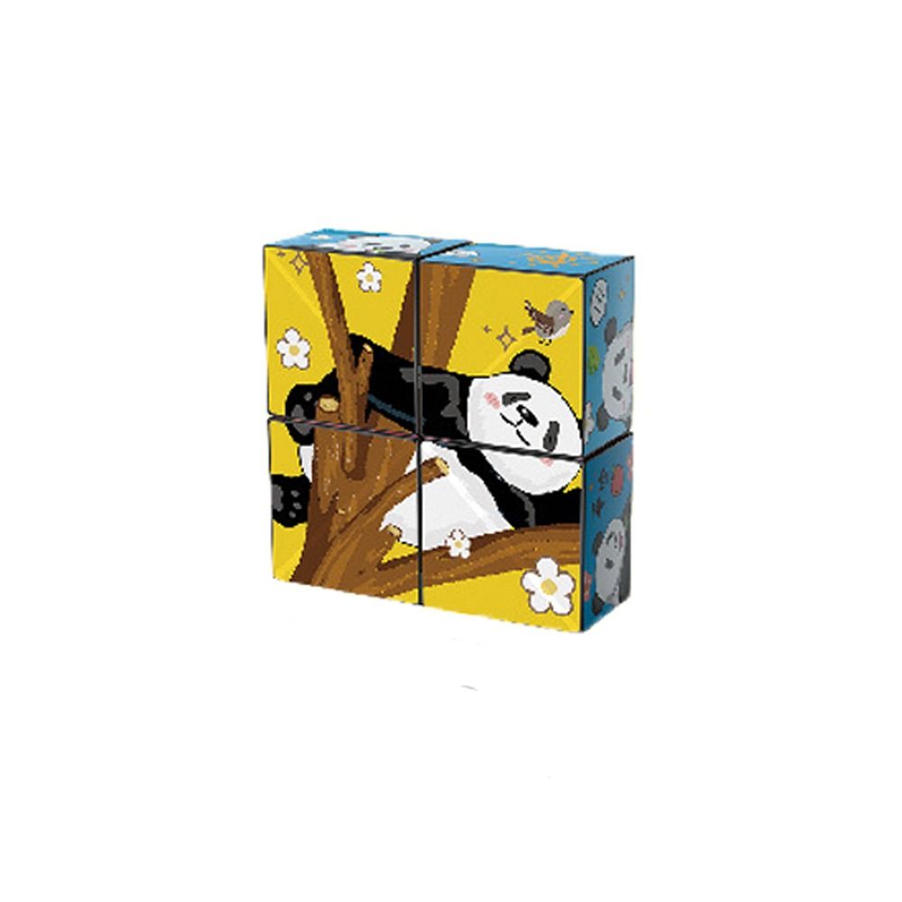 Panda Puzzle™ - lærerig underholdning - Puzzle Cube Firkantet | Pädagogisches Holzspielzeug von Mein Kleines Baby