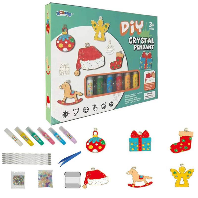 Pendant Craft Set™ - Kunst mit einem magischen Touch - DIY-Anhänger-Set Weihnachten 2 | Pädagogisches Holzspielzeug von Mein Kleines Baby
