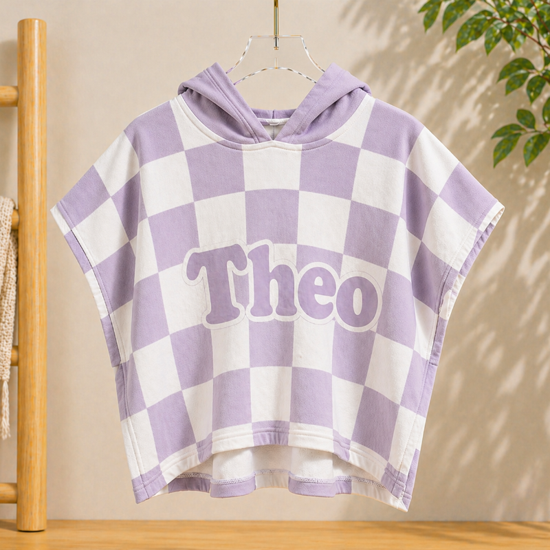 Personalized Hooded Towel – Blødt & unikt – Personlig badekåbe til børn Ofte / 50x50cm | Pädagogisches Holzspielzeug von Mein Kleines Baby
