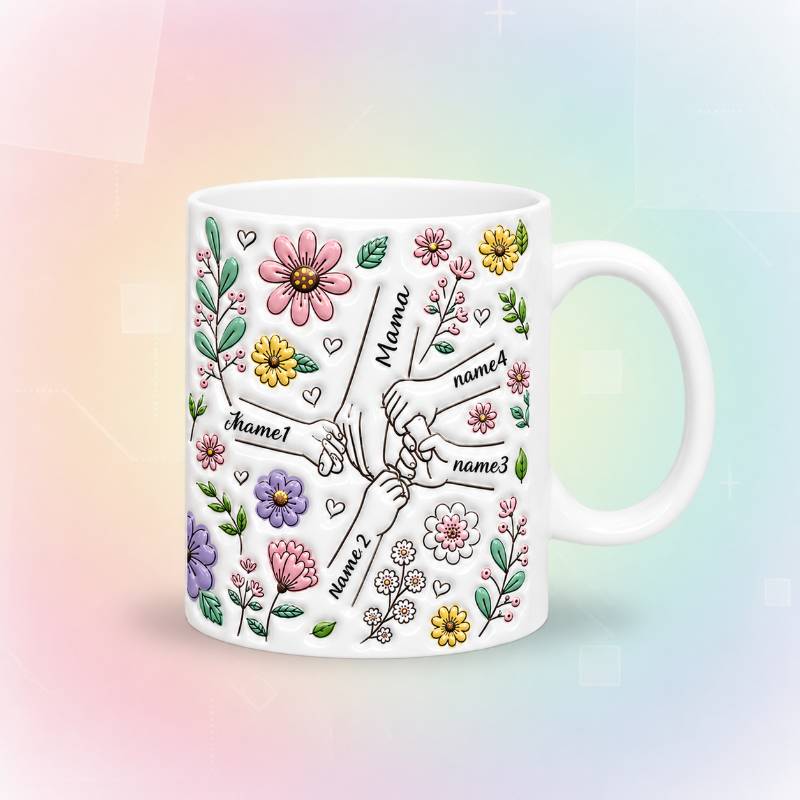Personalized Kids Name Mug – Einzigartiges Muttertagsgeschenk – Personalisierte Tasse Weiß / Mutter + 5 Kinder | Pädagogisches Holzspielzeug Personalized Kids Name Mug – Einzigartiges Muttertagsgeschenk – Personalisierte Tasse Weiß / Mutter + 5 Kinder | Pädagogisches Holzspielzeug von Mein Kleines Baby