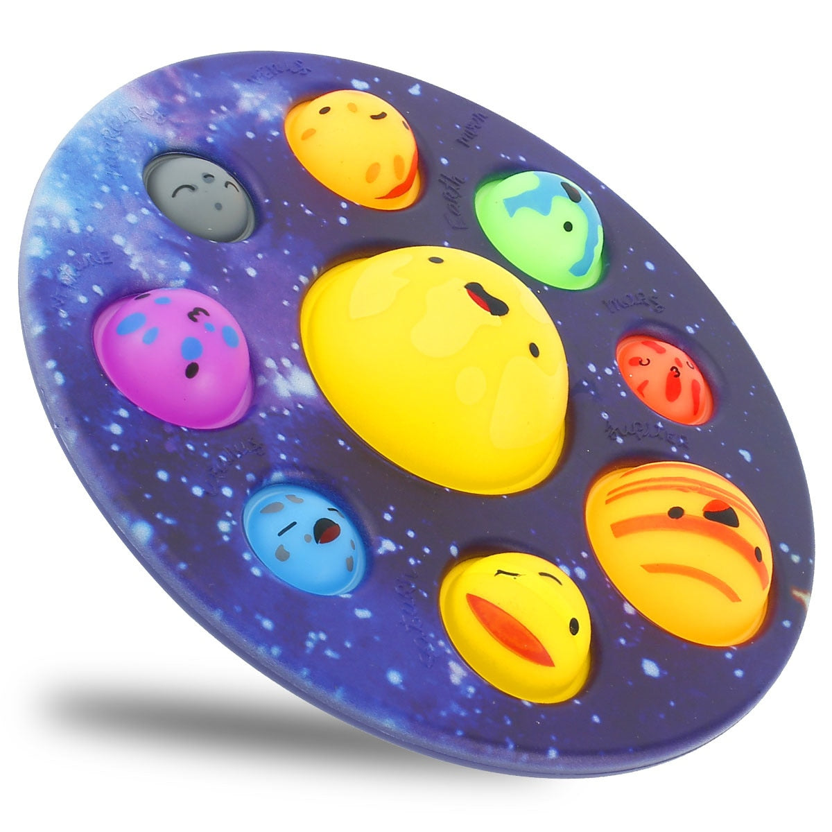 Planet Popper™ - Galaxie Spaß - Planeten Stresslöser | Pädagogisches Holzspielzeug von Mein Kleines Baby