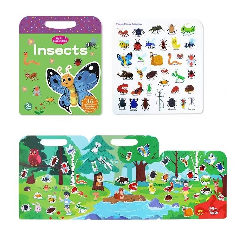 Play Book™ - Kreativität ermutigen - Buch Spielen&Machen Insekten | Pädagogisches Holzspielzeug von Mein Kleines Baby