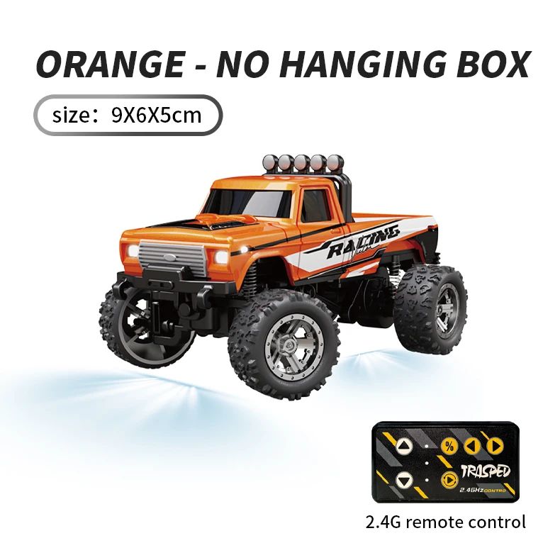 Pocket Speed RC– Schnell&Wendig– Mini-Renn-Lkw Orange | Pädagogisches Holzspielzeug von Mein Kleines Baby