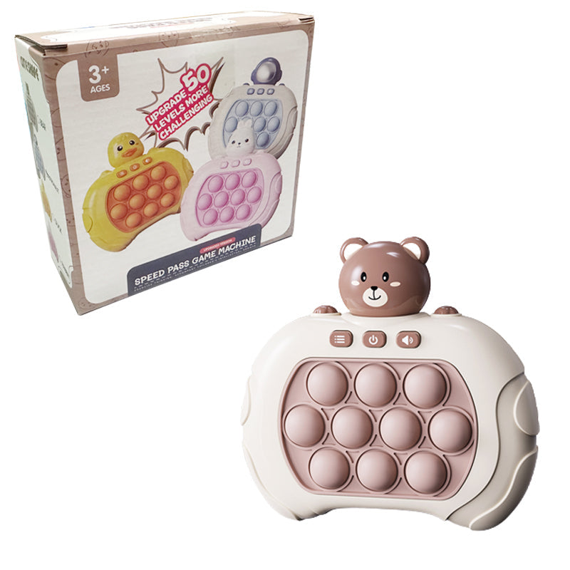 Pop Game Animal™ - Reflexe und Entspannung - Reaktionsspiel Bär | Pädagogisches Holzspielzeug von Mein Kleines Baby