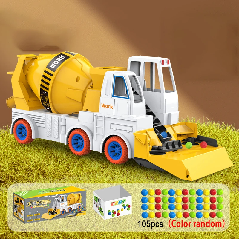 Power Mixer Truck™ – Dreh- und Bauspaß - Spielzeug-Baufahrzeug Zementlaster 105 | Pädagogisches Holzspielzeug von Mein Kleines Baby