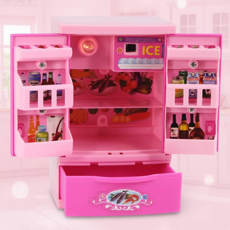 Pretend Play Kitchen Set – Kreatives Spielen & Rollenspiele – Küchenspielzeug Kühlschrank / Rosa | Pädagogisches Holzspielzeug Pretend Play Kitchen Set – Kreatives Spielen & Rollenspiele – Küchenspielzeug Kühlschrank / Rosa | Pädagogisches Holzspielzeug von Mein Kleines Baby