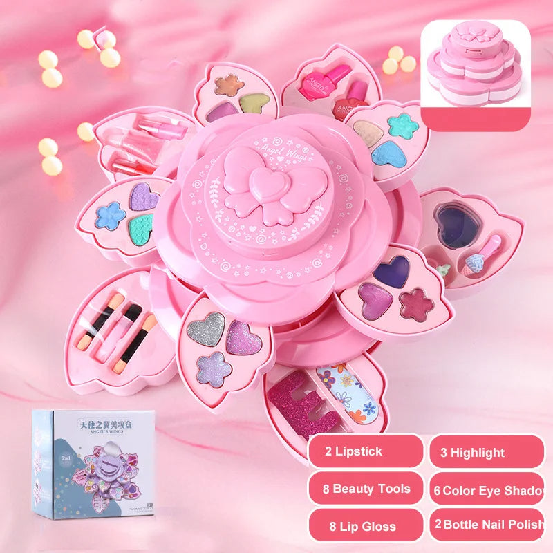 Princess Make-Up Set™ - Bezaubernde Schönheit - Make-Up Set Rosa | Pädagogisches Holzspielzeug von Mein Kleines Baby
