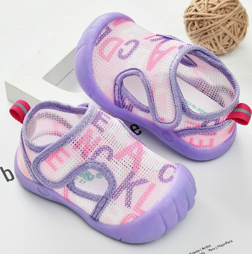 Puddle Play Pals™ - Leichtes Einsteigen - Kindersandalen Lavendel / 18 (2 - 2.5 Jahre) | Pädagogisches Holzspielzeug von Mein Kleines Baby