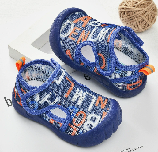 Puddle Play Pals™ - Leichtes Einsteigen - Kindersandalen Marineblau / 16 (12-18 Monate) | Pädagogisches Holzspielzeug von Mein Kleines Baby