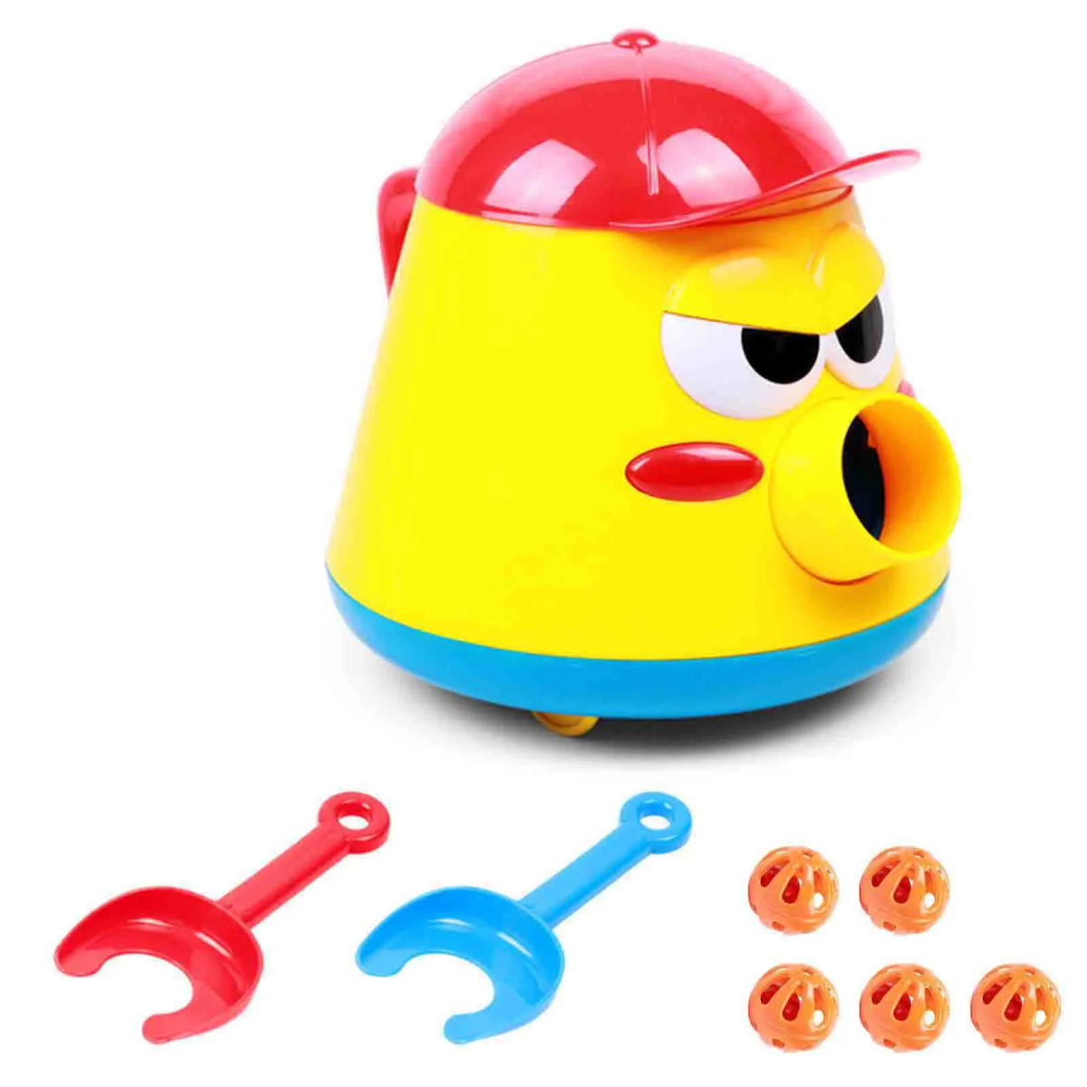 Push Cleaner Toy™ - Gør oprydningen til en fest - Støvsugersæt Boldkaster (inkl. 5 bolde) | Pädagogisches Holzspielzeug von Mein Kleines Baby