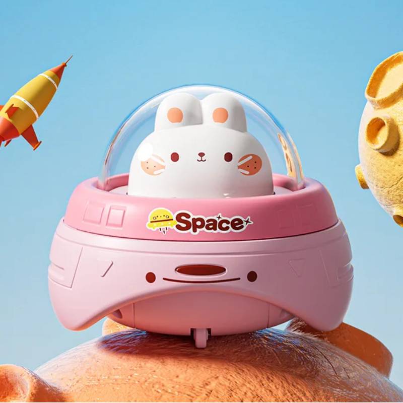 Push and Go UFO Toy – Motorik & Spiel – UFO Spielzeug Rosa Kaninchen | Pädagogisches Holzspielzeug Push and Go UFO Toy – Motorik & Spiel – UFO Spielzeug Rosa Kaninchen | Pädagogisches Holzspielzeug von Mein Kleines Baby