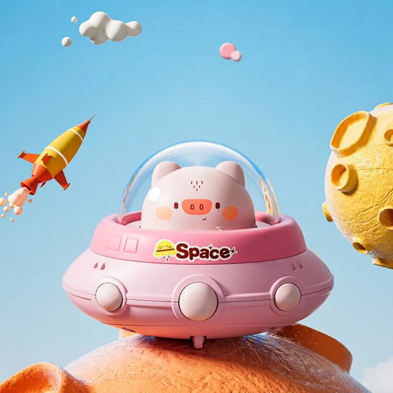 Push and Go UFO Toy – Motorik & Spiel – UFO Spielzeug Rosa Schwein | Pädagogisches Holzspielzeug Push and Go UFO Toy – Motorik & Spiel – UFO Spielzeug Rosa Schwein | Pädagogisches Holzspielzeug von Mein Kleines Baby