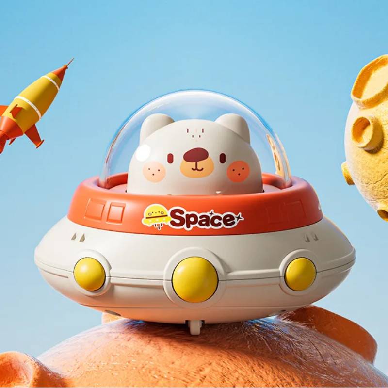 Push and Go UFO Toy – Motorik & Spiel – UFO Spielzeug Weißer Bär | Pädagogisches Holzspielzeug Push and Go UFO Toy – Motorik & Spiel – UFO Spielzeug Weißer Bär | Pädagogisches Holzspielzeug von Mein Kleines Baby