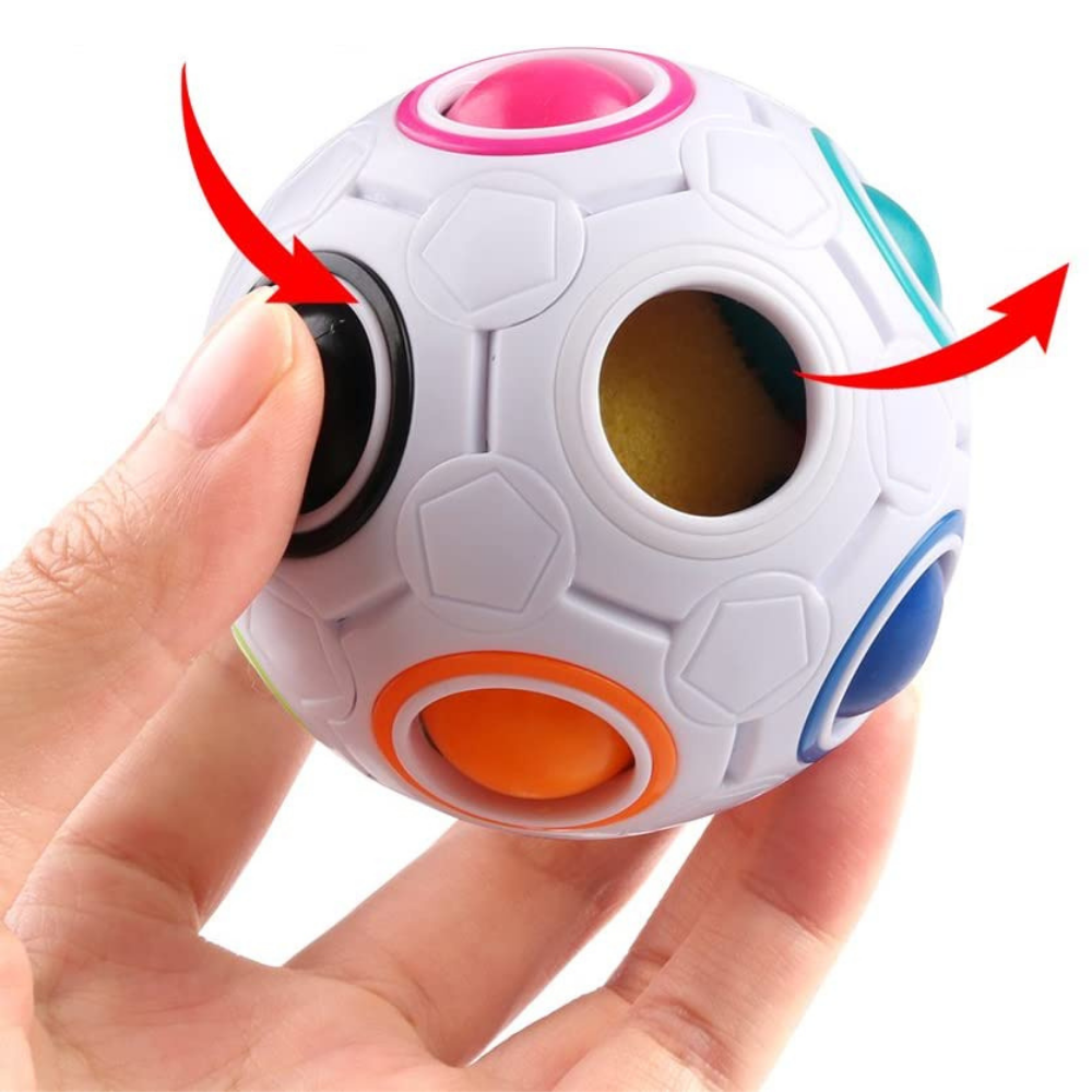 Puzzle Ball™ - Stressabbau für Kinder - Anstlöser Puzzle | Pädagogisches Holzspielzeug von Mein Kleines Baby
