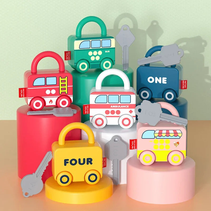 Puzzle Locks™ – Spielen und Lernen - Montessori-Spielzeug 6er Set - inkl. Aufbewahrungsbox | Pädagogisches Holzspielzeug von Mein Kleines Baby