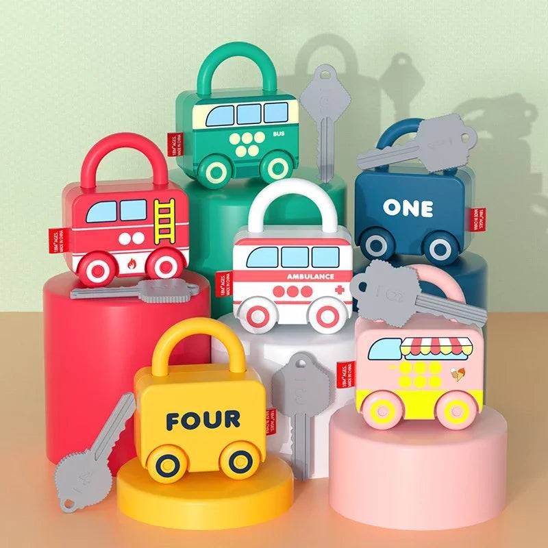 Puzzle Locks™ – Spielen und Lernen - Montessori-Spielzeug 6er Set - inkl. Aufbewahrungsbox | Pädagogisches Holzspielzeug von Mein Kleines Baby
