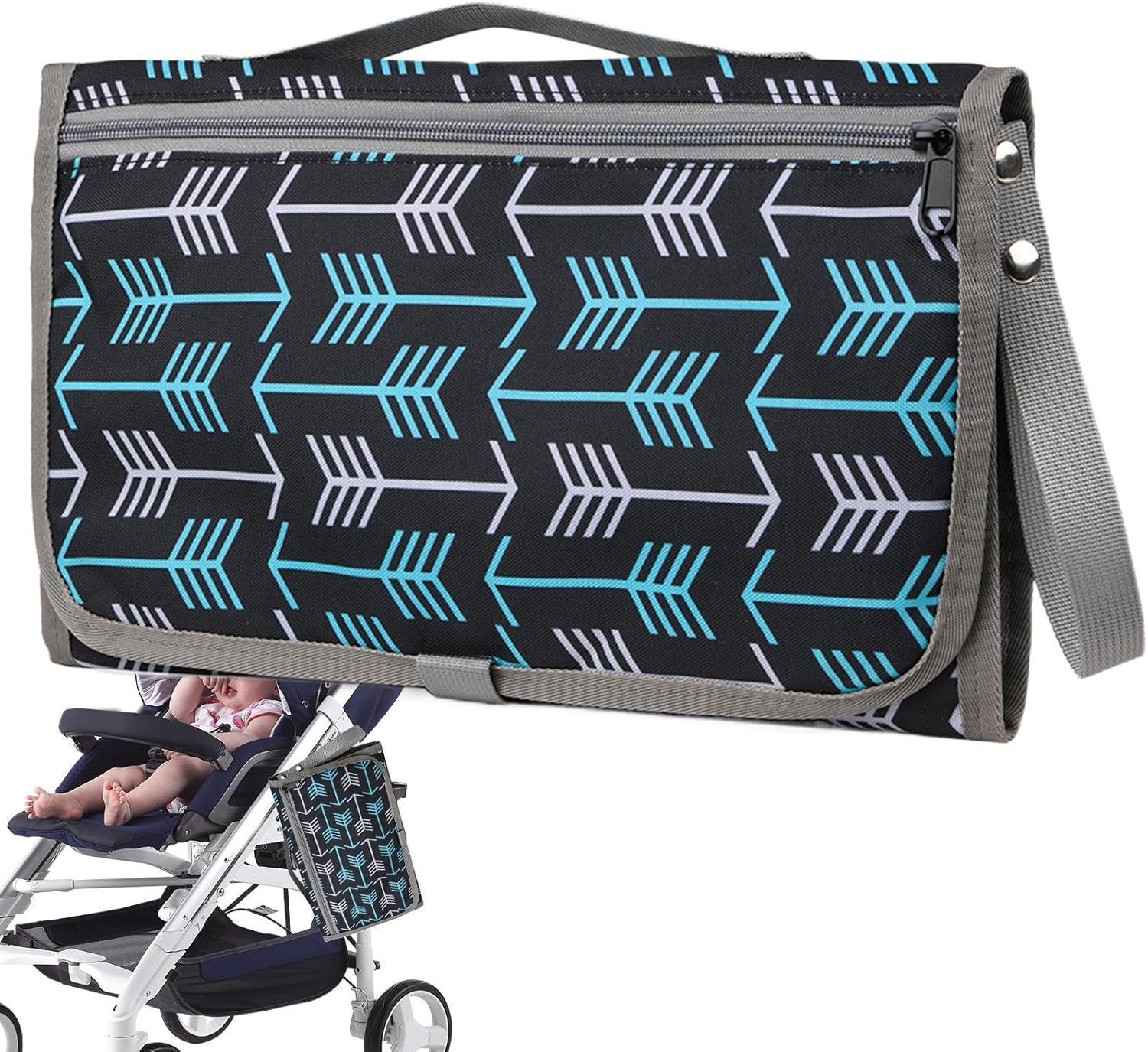 QuickChange – Schnell und sanft – Wickelauflage Graublau | Pädagogisches Holzspielzeug QuickChange – Schnell und sanft – Wickelauflage Graublau | Pädagogisches Holzspielzeug von Mein Kleines Baby