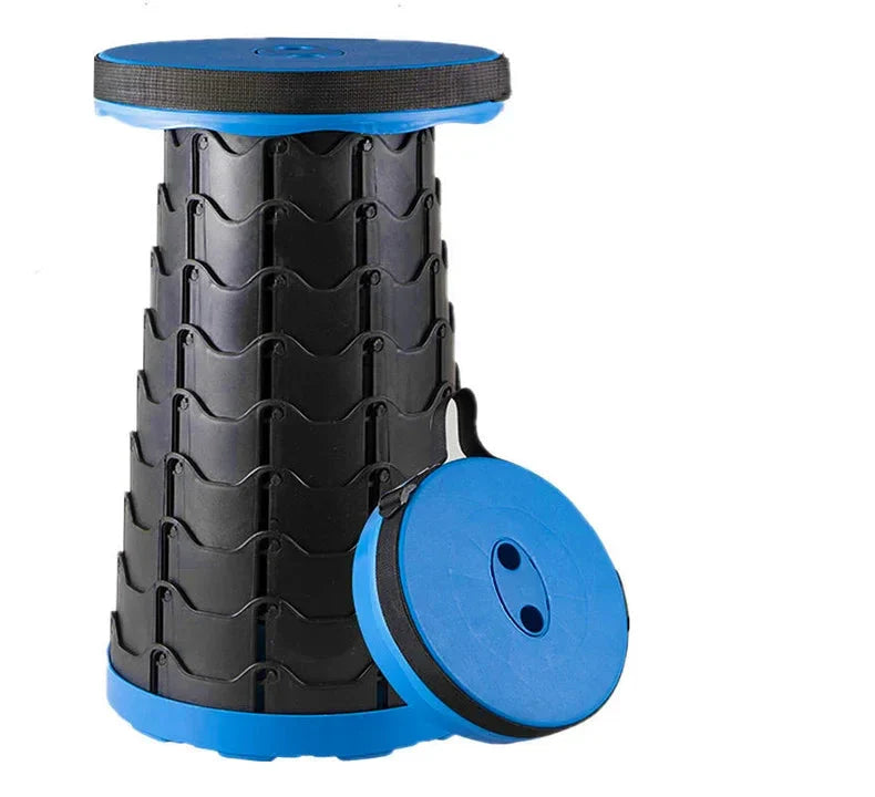 QuickSit - Schnell und stabil - Bunter Klapphocker Schwarz Blau | Pädagogisches Holzspielzeug von Mein Kleines Baby