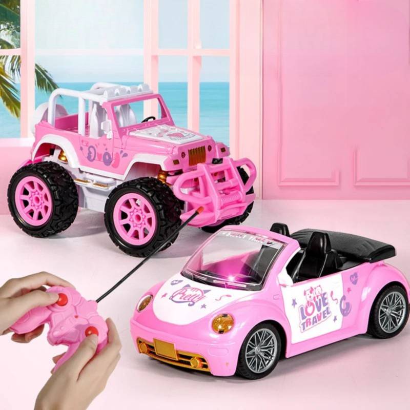 RC Offroader Pink™ – Zäher rosa Rennfahrer – Spielzeug-RC-Auto Jeep | Pädagogisches Holzspielzeug von Mein Kleines Baby