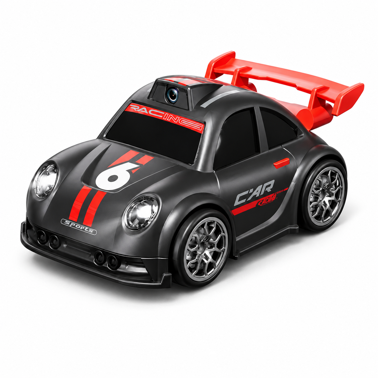 RacePro – RC & Stunt – Drift-Sensing Racer Auto mit Kamera Schwarz / Ja | Pädagogisches Holzspielzeug von Mein Kleines Baby