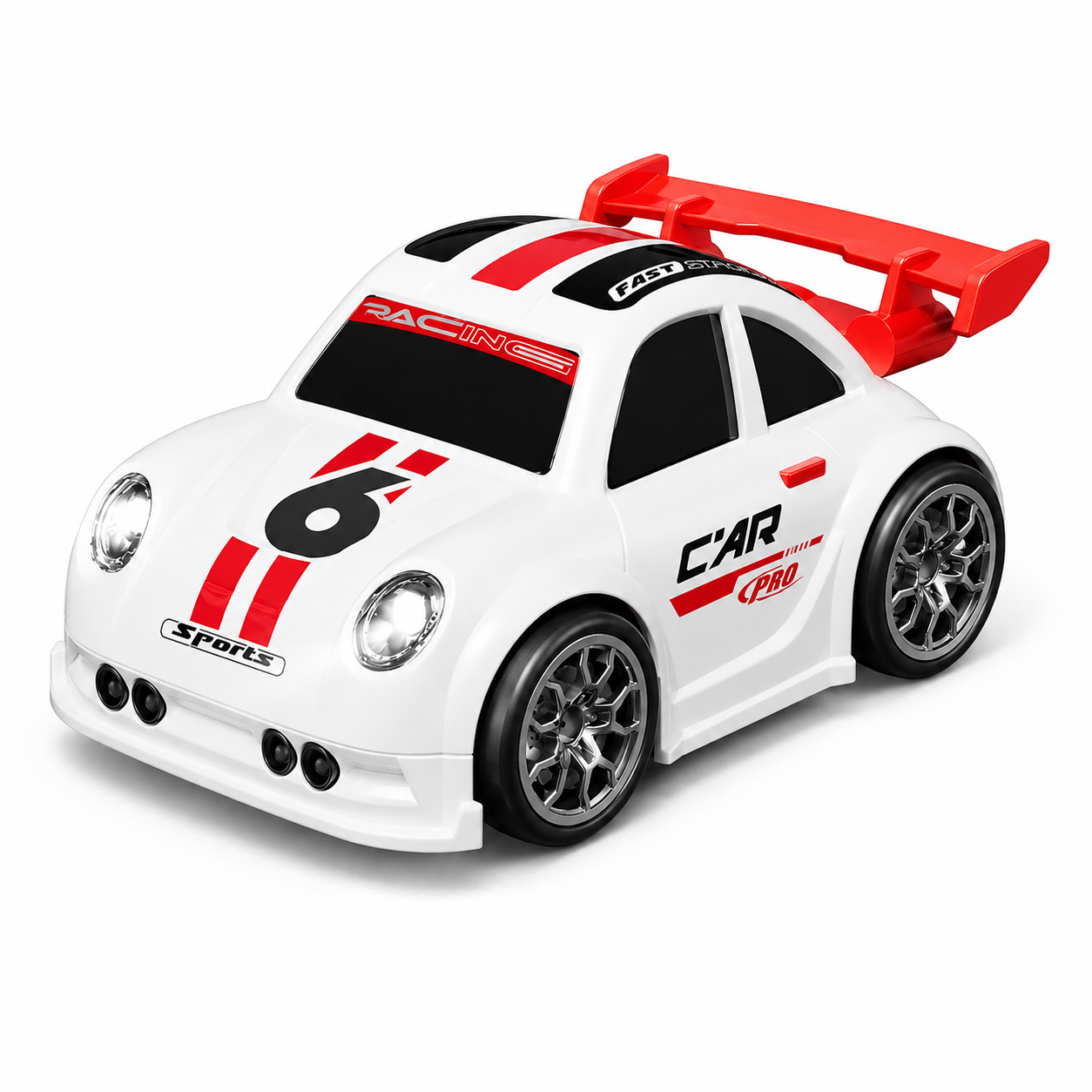 RacePro – RC & Stunt – Drift-Sensing Racer Auto mit Kamera Weiß / Nein | Pädagogisches Holzspielzeug von Mein Kleines Baby