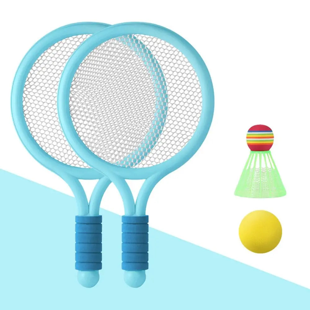 Racket Tennis™ – Mik und Smash – Tennis- und Badminton-Set Blau | Pädagogisches Holzspielzeug von Mein Kleines Baby