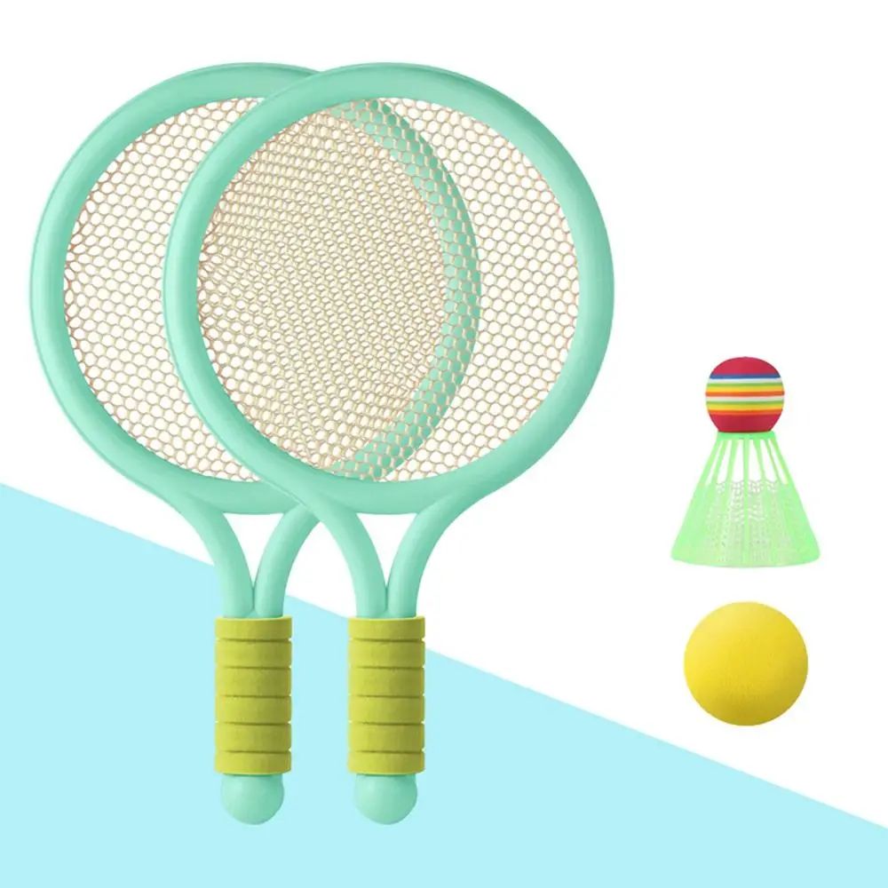 Racket Tennis™ – Mik und Smash – Tennis- und Badminton-Set Grün | Pädagogisches Holzspielzeug von Mein Kleines Baby