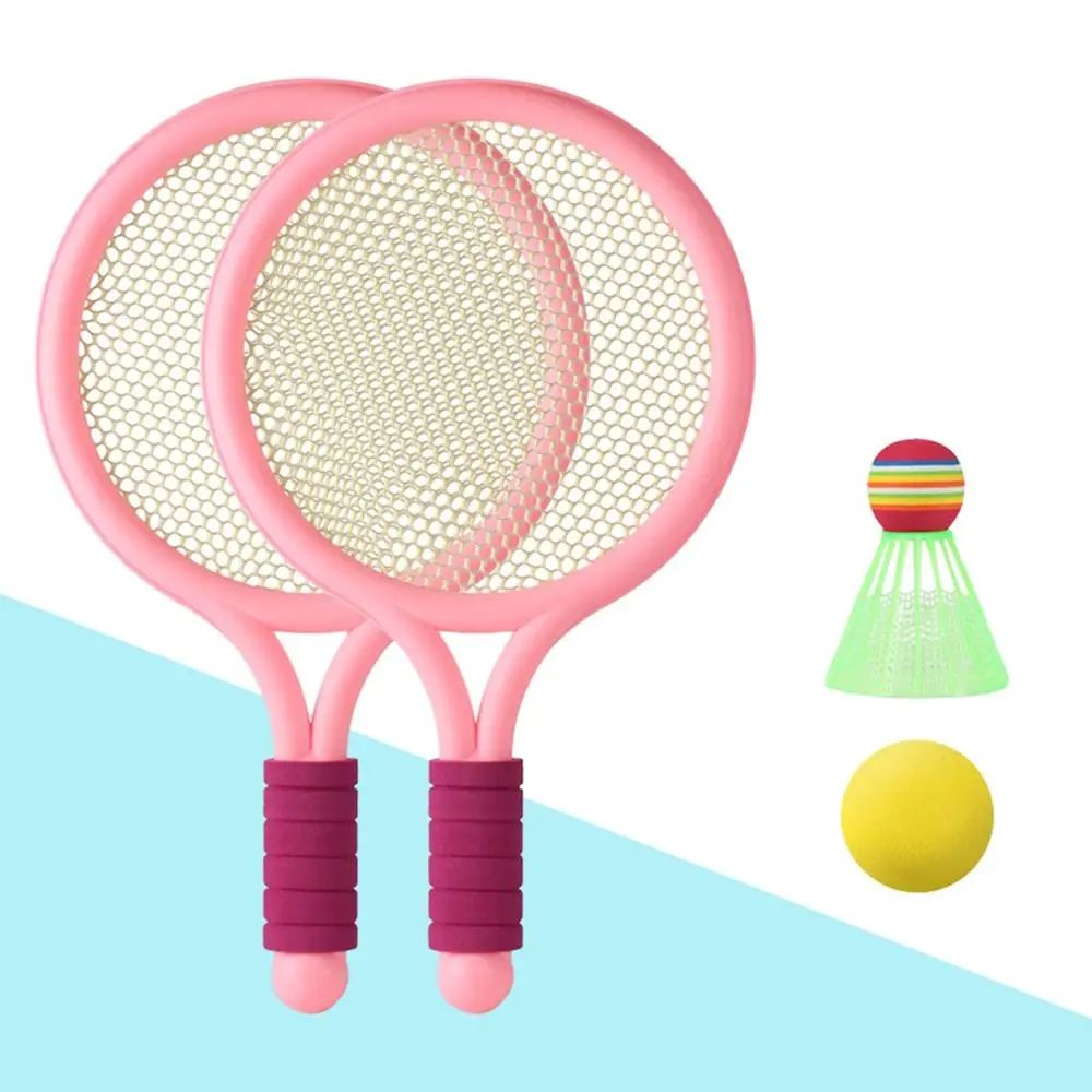 Racket Tennis™ – Mik und Smash – Tennis- und Badminton-Set Rosa | Pädagogisches Holzspielzeug von Mein Kleines Baby