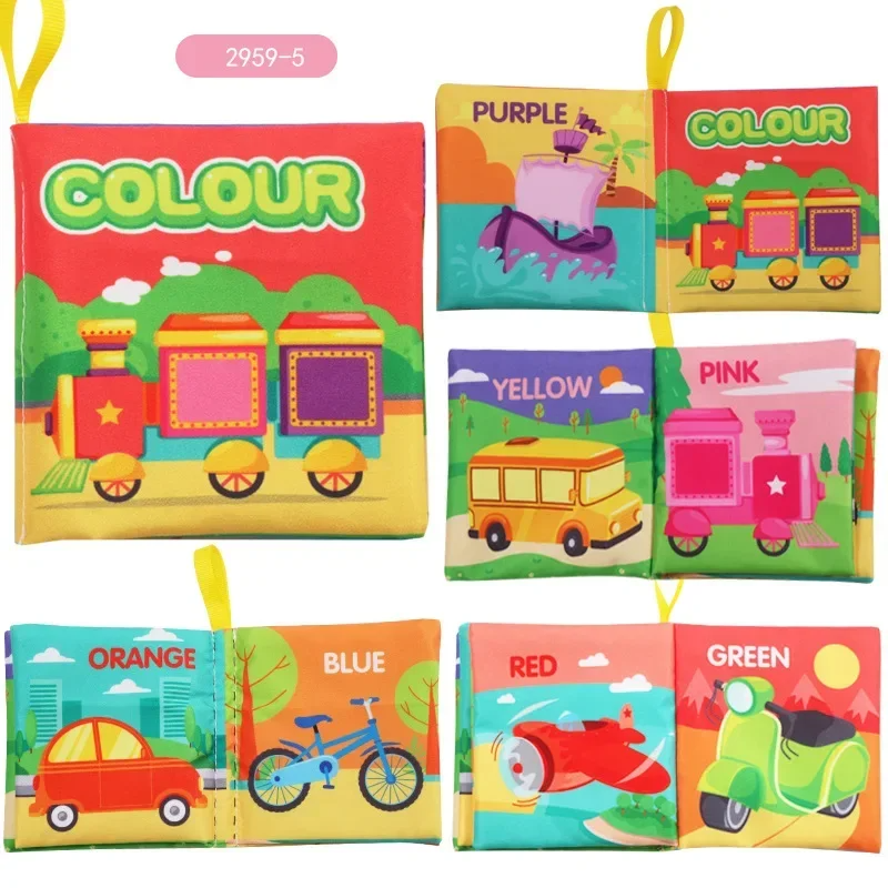 Rattle Book™ - Lyd og læring - Bøger i stof Transport 2 | Pädagogisches Holzspielzeug von Mein Kleines Baby