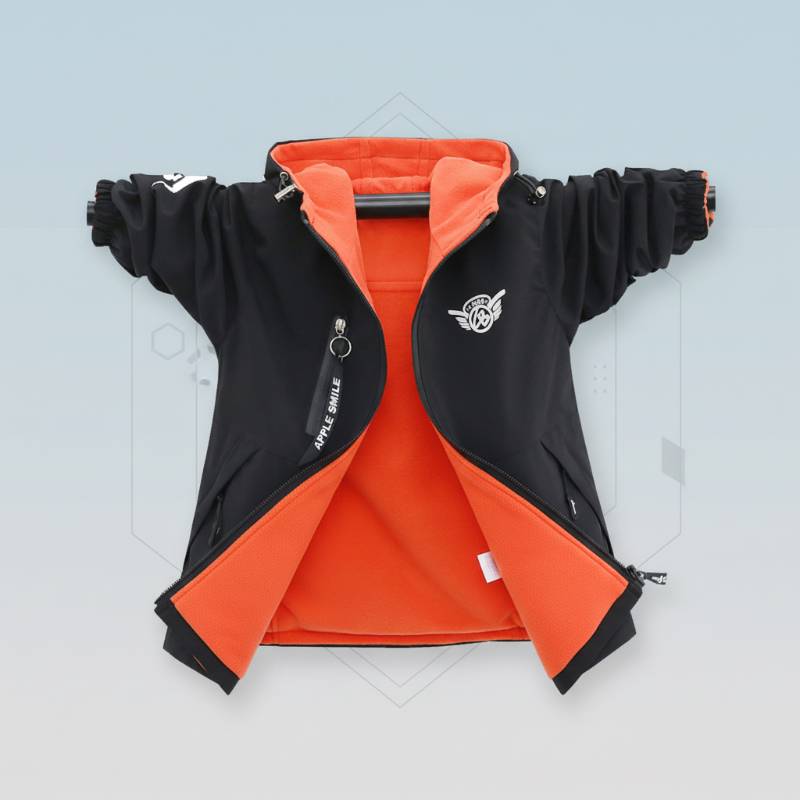 Reversible Kids Jacket– Waterdicht&Winddicht– Lichtgewicht Jas Schwarz / 180 (15–16 Jahre) | Pädagogisches Holzspielzeug von Mein Kleines Baby