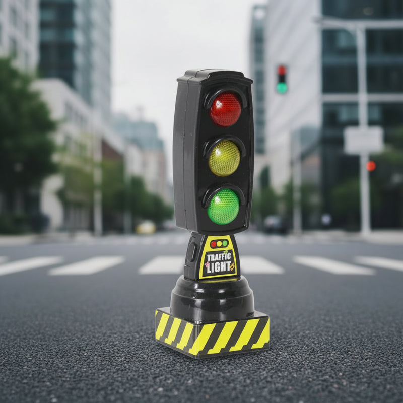 RoadBuddy – Sikker og legende – Legetøj Trafikregulator Sort trafiklys | Pädagogisches Holzspielzeug von Mein Kleines Baby