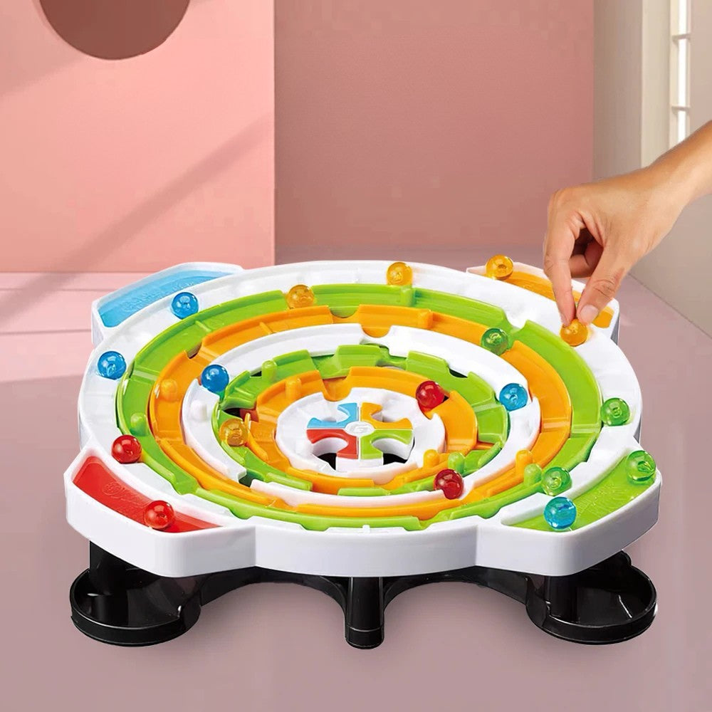 Round Ball Games™ – Kluge Köpfe - Strategisches Ball-Puzzlespiel | Pädagogisches Holzspielzeug von Mein Kleines Baby