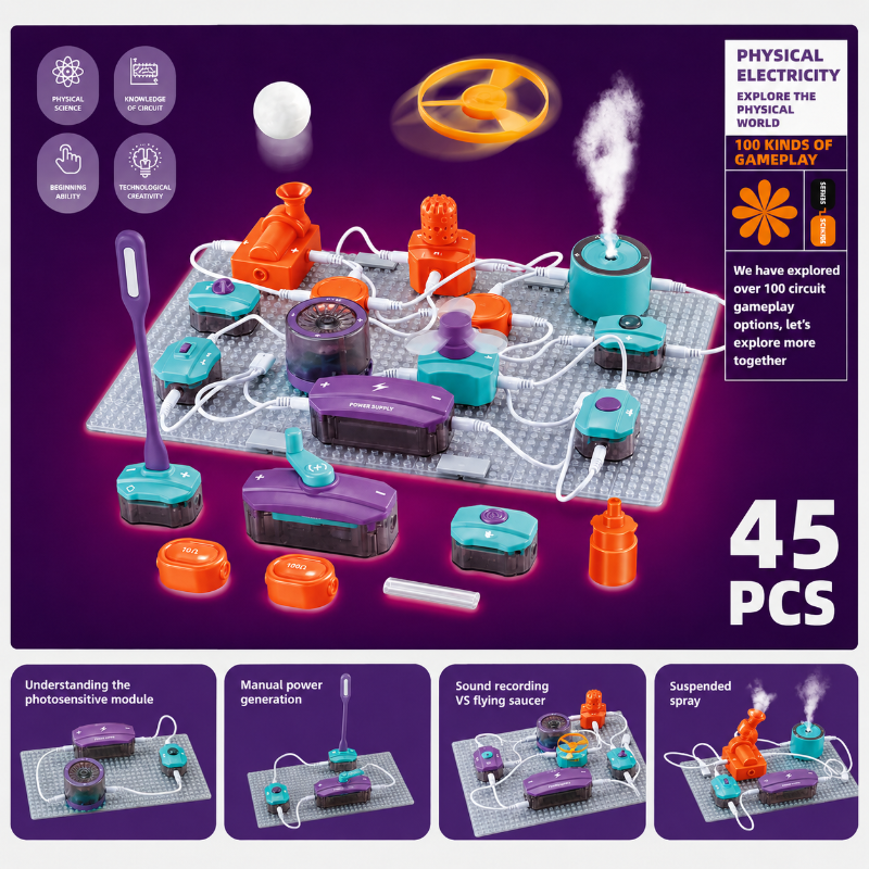 STEM Electronic Building Kit – Lehrreich & Technisch – Experimentierset für Schaltkreise Experiment mit Dampfkraft | Pädagogisches Holzspielzeug STEM Electronic Building Kit – Lehrreich & Technisch – Experimentierset für Schaltkreise Experiment mit Dampfkraft | Pädagogisches Holzspielzeug von Mein Kleines Baby