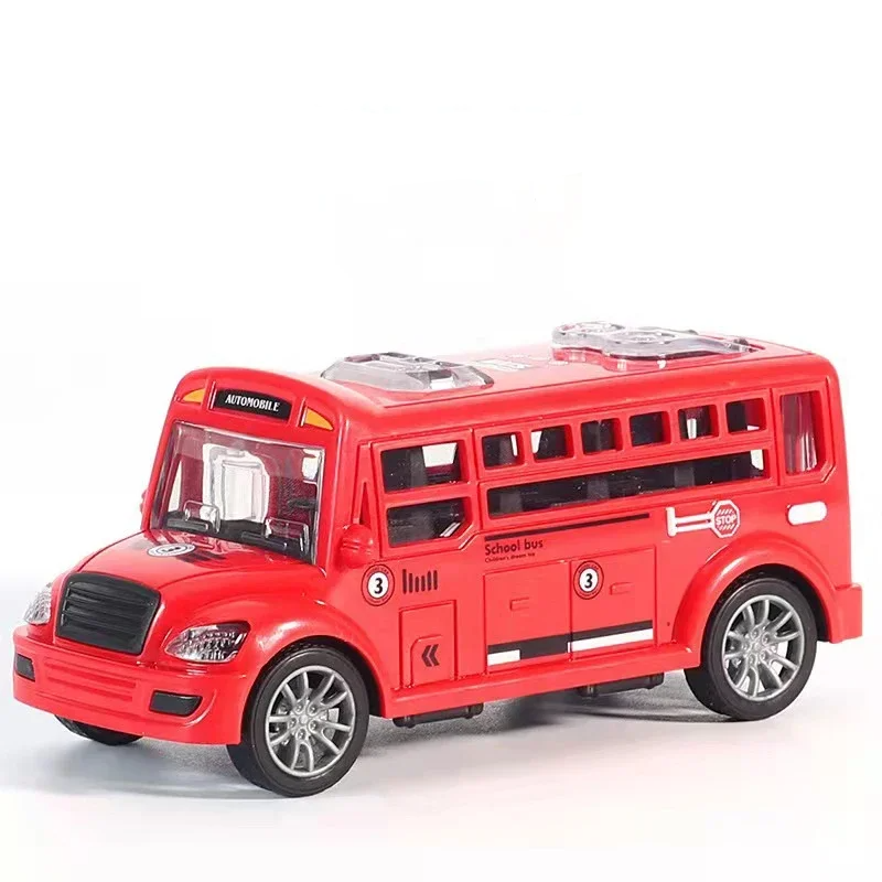 Schoolbus™ - Fahrt ins Abenteuer - Spielzeugbus Rot | Pädagogisches Holzspielzeug von Mein Kleines Baby