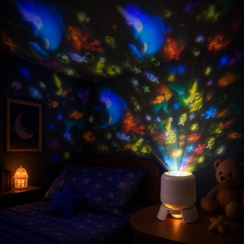 SeaDream – Spielerisch & lehrreich – 360° drehbares LED-Nachtlicht Ozean | Pädagogisches Holzspielzeug SeaDream – Spielerisch & lehrreich – 360° drehbares LED-Nachtlicht Ozean | Pädagogisches Holzspielzeug von Mein Kleines Baby