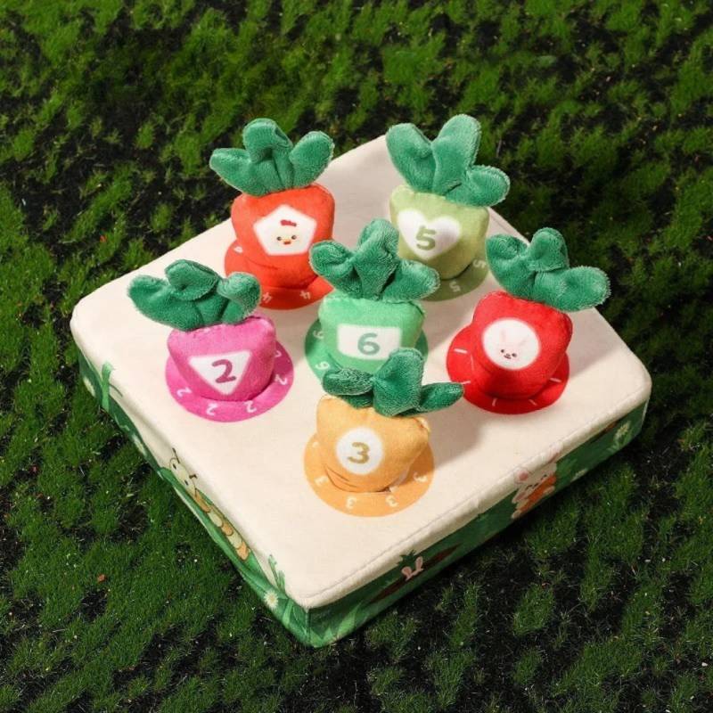 Sensory Carrots™  – Fühlen&Ziehen - Sensorisches Spielzeug 1 bis 6 | Pädagogisches Holzspielzeug von Mein Kleines Baby