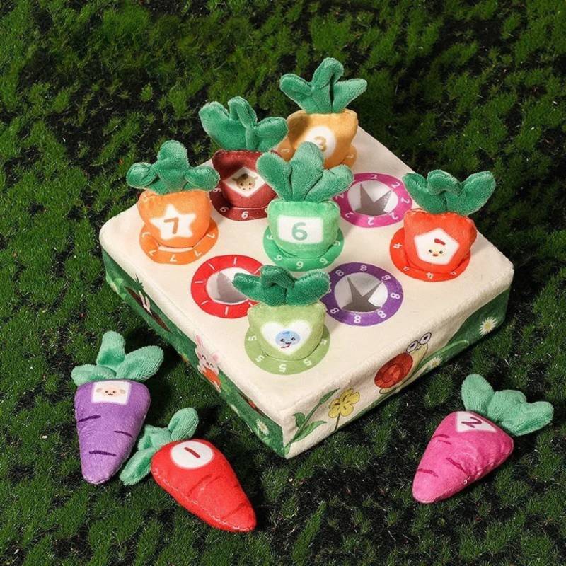 Sensory Carrots™  – Fühlen&Ziehen - Sensorisches Spielzeug 1 bis 9 | Pädagogisches Holzspielzeug von Mein Kleines Baby