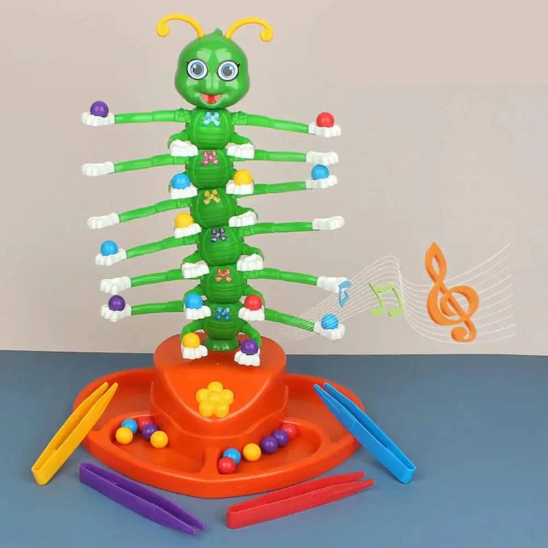 Shaking Wiggle™ – Raupe im Rhythmus - Raupen-Balance-Spiel | Pädagogisches Holzspielzeug von Mein Kleines Baby