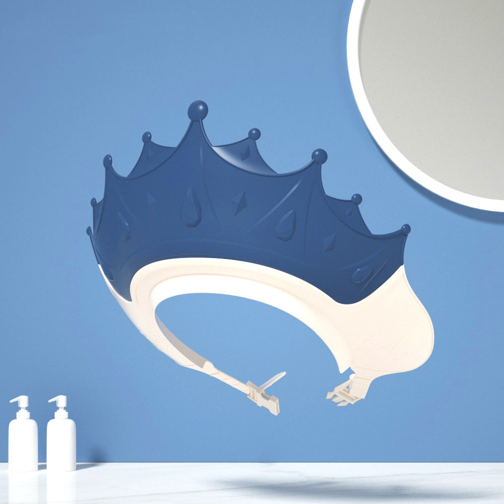 Shampoo Crown Cap™ - Ikke flere tårer i badet - Badehætte Blå | Pädagogisches Holzspielzeug von Mein Kleines Baby