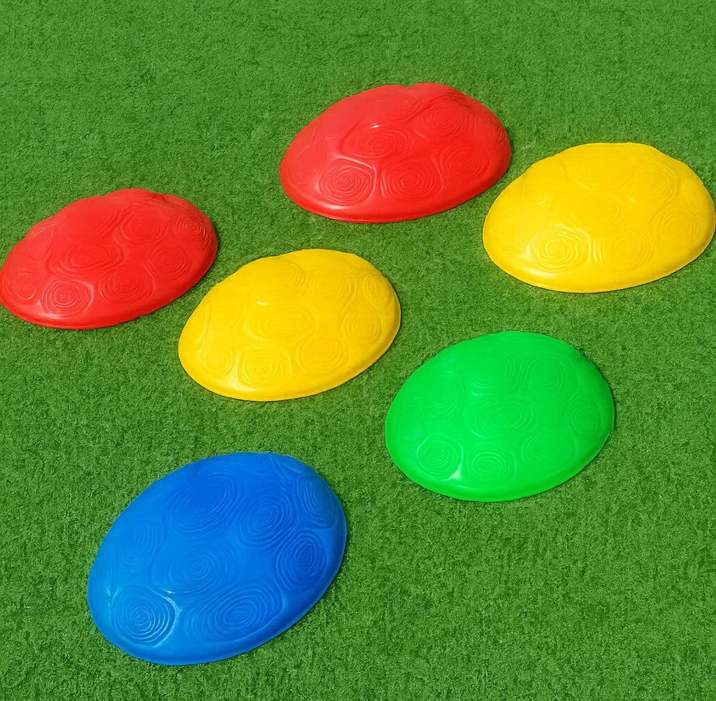 ShellSteps– Spaß&Lernen– Balance-Spiel Gemischt (6 Stück; 4 kleine 2 große) | Pädagogisches Holzspielzeug von Mein Kleines Baby