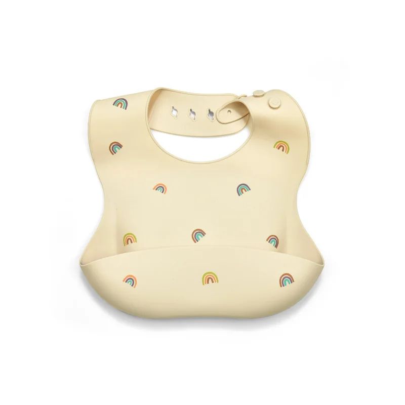 Silicone Bib - Wasserdicht und modisch - Baby-Lätzchen aus Silikon Regenbogen | Pädagogisches Holzspielzeug Silicone Bib - Wasserdicht und modisch - Baby-Lätzchen aus Silikon Regenbogen | Pädagogisches Holzspielzeug von Mein Kleines Baby