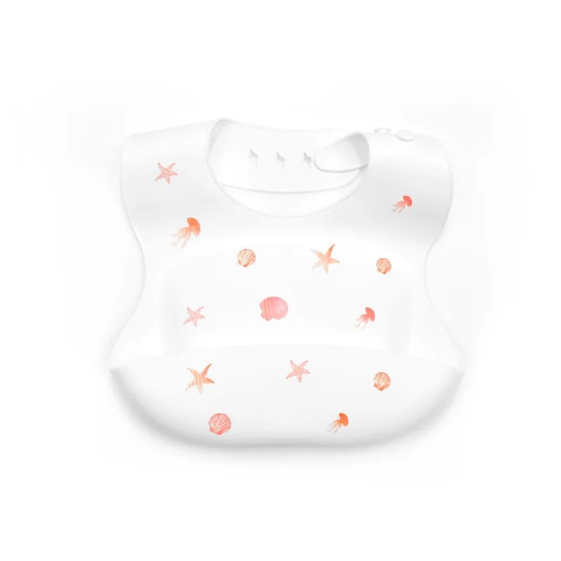 Silicone Bib - Wasserdicht und modisch - Baby-Lätzchen aus Silikon Shell | Pädagogisches Holzspielzeug Silicone Bib - Wasserdicht und modisch - Baby-Lätzchen aus Silikon Shell | Pädagogisches Holzspielzeug von Mein Kleines Baby