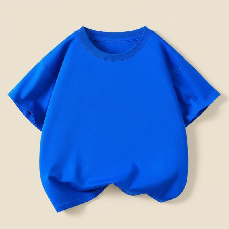 SimpleWear– Lässig&Weich– Relax Fit T-Shirt mit Rundhalsausschnitt Blau / 130 (7–8 Jahre) | Pädagogisches Holzspielzeug von Mein Kleines Baby
