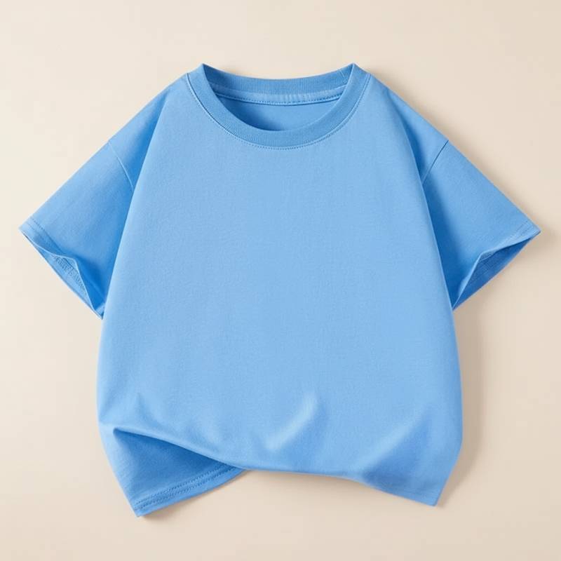 SimpleWear– Lässig&Weich– Relax Fit T-Shirt mit Rundhalsausschnitt Light blue / 160 (13–14 Jahre) | Pädagogisches Holzspielzeug von Mein Kleines Baby