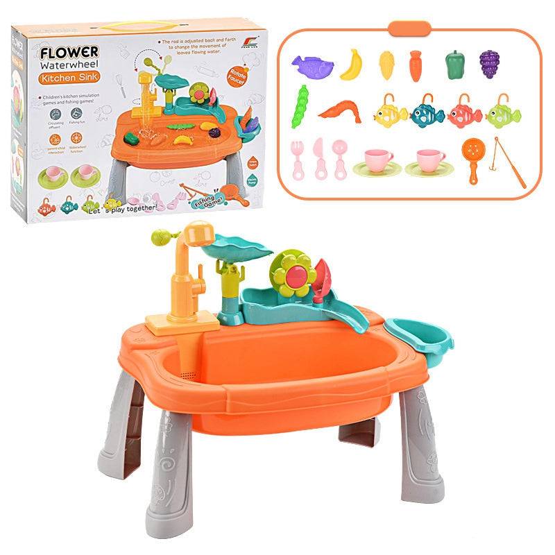 SinkPlay – Fantasie & Entwicklung – 2-in-1-Spielwaschbecken & Fischspiel Orange | Pädagogisches Holzspielzeug SinkPlay – Fantasie & Entwicklung – 2-in-1-Spielwaschbecken & Fischspiel Orange | Pädagogisches Holzspielzeug von Mein Kleines Baby