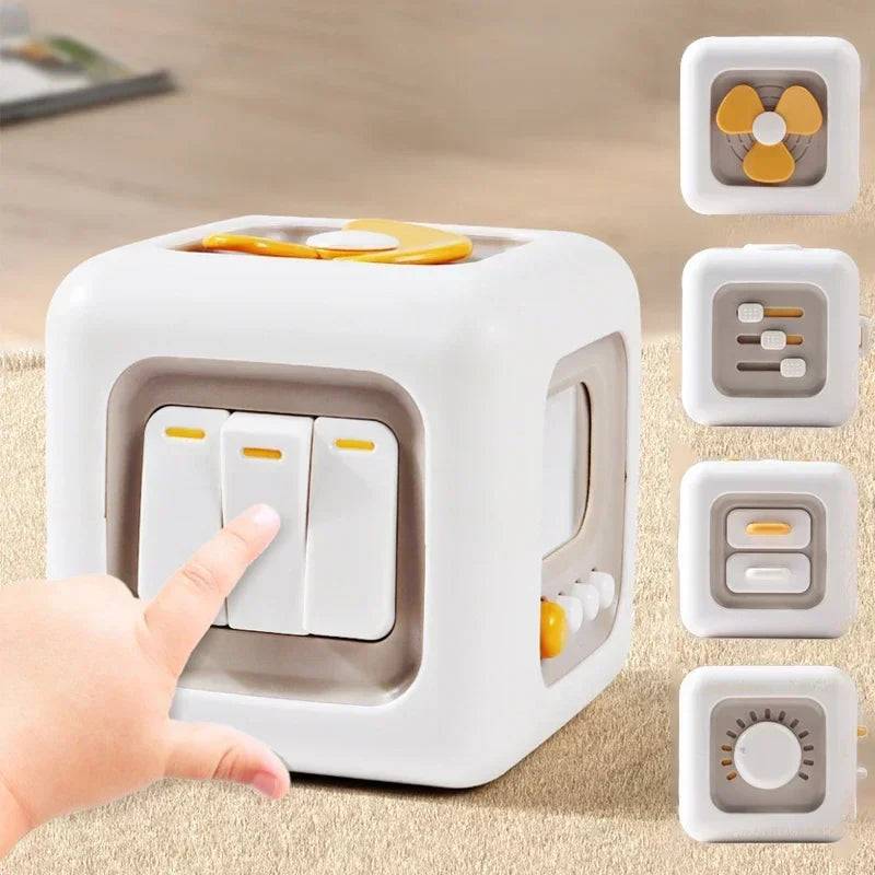 Skill Box™ – Fühlen&Zappeln– Sinneswürfel Spielzeug | Pädagogisches Holzspielzeug von Mein Kleines Baby