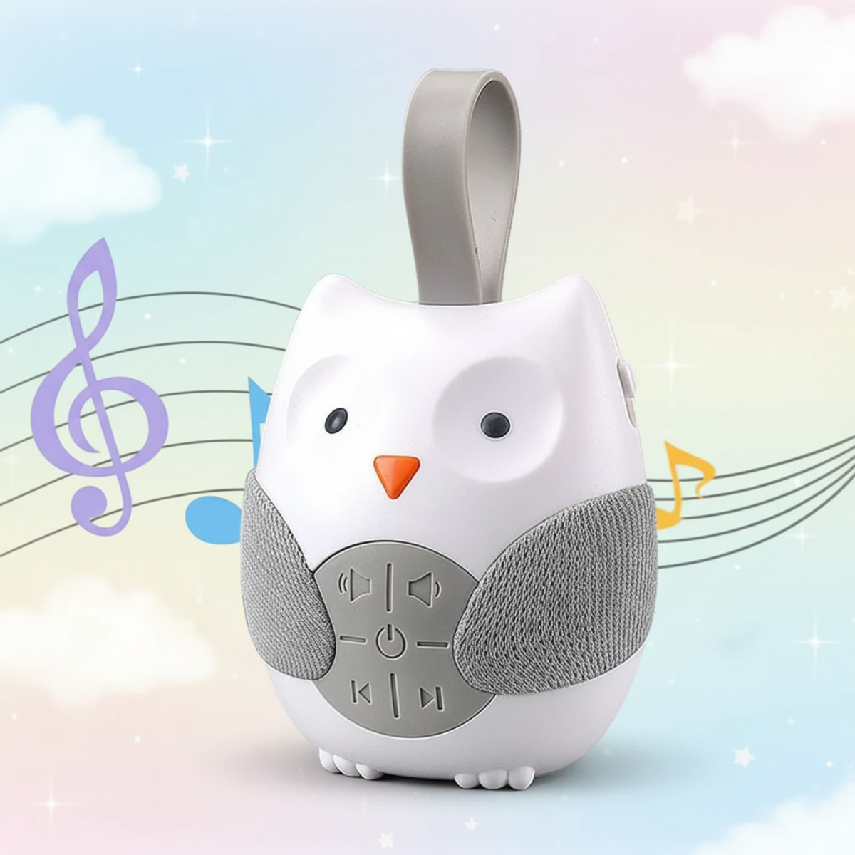 SleepyPal – Beruhigend & Unterhaltsam – Nachtlicht mit Musik Eule | Pädagogisches Holzspielzeug von Mein Kleines Baby