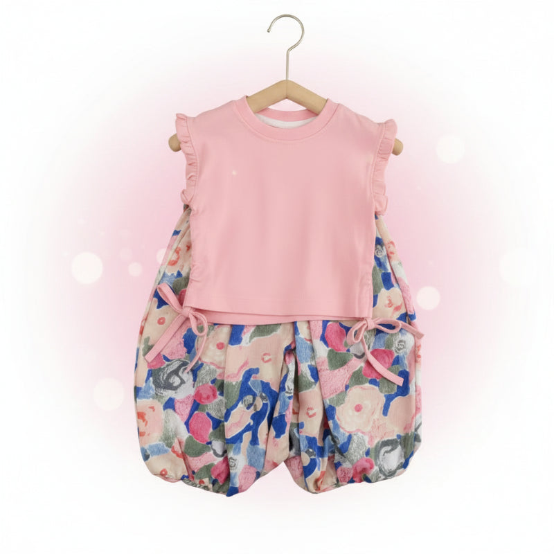 Sleeveless Tops & Pants – Weich & stilvoll – Sommer-Set für Kinder Rosa / 80 (12–18 Monate) | Pädagogisches Holzspielzeug von Mein Kleines Baby