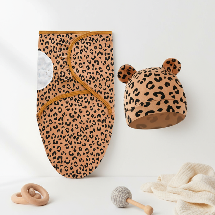 SnuggleBear– Weich&warm– Babywickeldecke Leopard | Pädagogisches Holzspielzeug SnuggleBear– Weich&warm– Babywickeldecke Leopard | Pädagogisches Holzspielzeug von Mein Kleines Baby